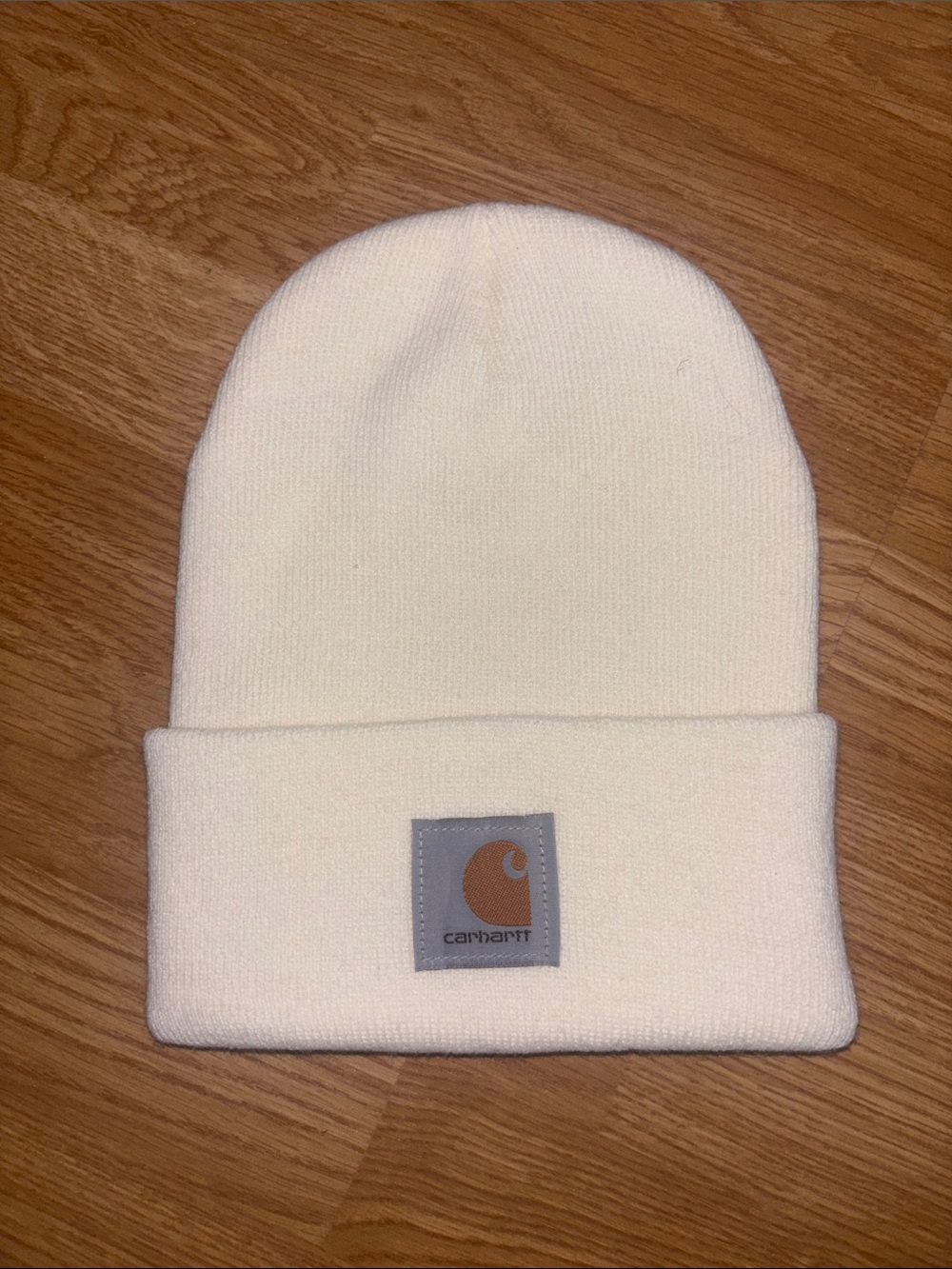 Carhartt off white Cuffed Rib Knit adult Beanie